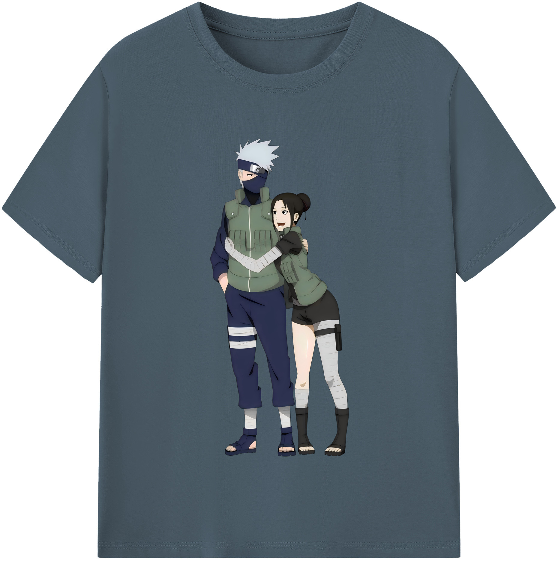 （画像用） NARUTO -ナルト- はたけ カカシ Hatake Kakashi 綿100％半袖Tシャツ（フロントプリント）